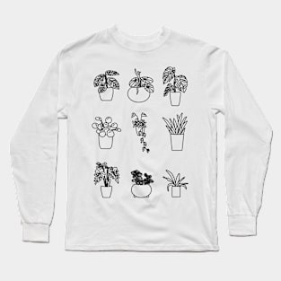 Urban Jungle stickers lines Long Sleeve T-Shirt